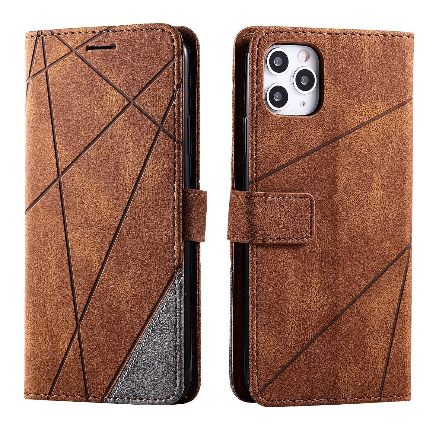 Clamshell Leather Cover Skin Sense Anti-fall Mobile Phone Case - Hiccupzz