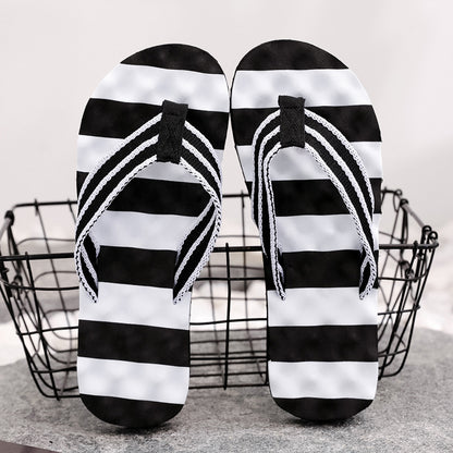 Summer New Color Matching Massage Student Flip Flops Men's Simplicity Fashion Outerwear Personal Leisure Beach Shoes - Hiccupzz