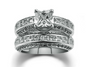 Fashion personality square zircon women's ring ring Platinum plated ring - Hiccupzz