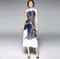 Women's Printed Sleeveless Slim Dress - Hiccupzz