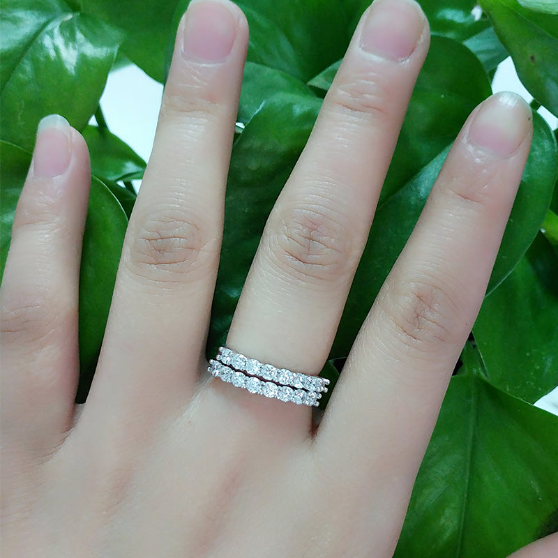 Sterling Silver Unilateral Half Ring Ring