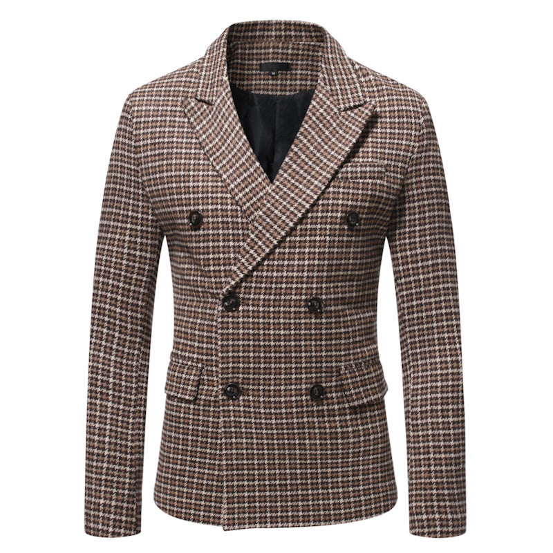 European And American British Style Men's Checkered Nishiki Suit - Hiccupzz