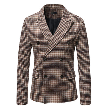 European And American British Style Men's Checkered Nishiki Suit - Hiccupzz