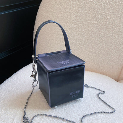 Trend Laser Box Bag Chain Shoulder Slung - Hiccupzz