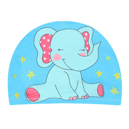 Children's Swimming Hat Printed Cartoon Comfortable Swimming Cloth Hat - Hiccupzz