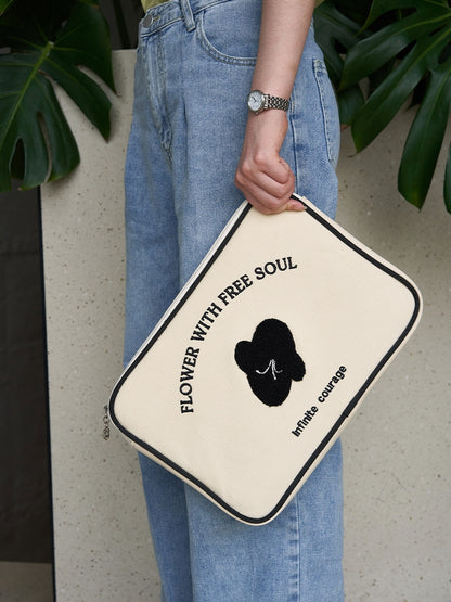 Portable Notebook Liner Bag Embroidery Lady - Hiccupzz