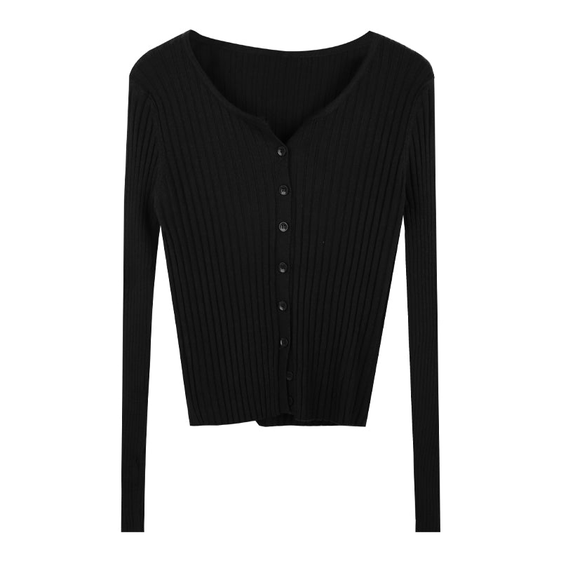 Slim Thin Sweater Cardigan Coat Woman - Hiccupzz