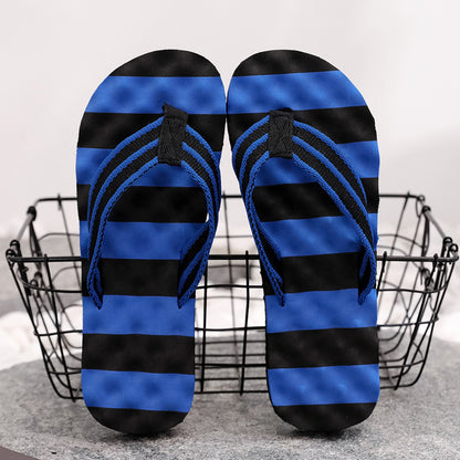 Summer New Color Matching Massage Student Flip Flops Men's Simplicity Fashion Outerwear Personal Leisure Beach Shoes - Hiccupzz