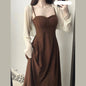 Women's Fashionable And Slim And Slender Peplum Dresses Set - Hiccupzz