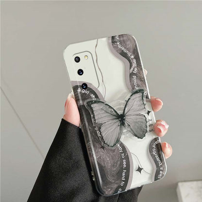 With Bracket Ten Net Red Personality Creative Anti-fall Transparent Silicone Soft Shell - Hiccupzz