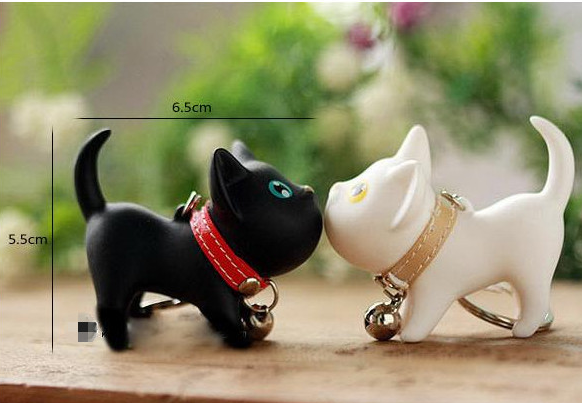 Key Ring  Kate Cat Key Ring Couple Key Chain   Kitten Key Ring   Cat Key Ring - Hiccupzz