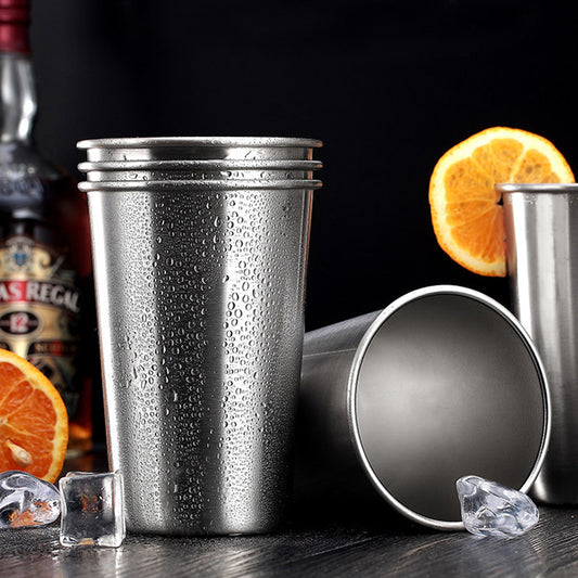 Stainless steel single layer mouth cup