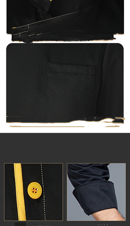 Chef's Overalls Men's Long Sleeve Autumn And Winter Clothes - Hiccupzz