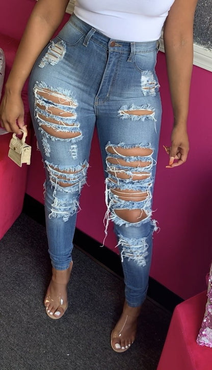 High Waist Cut Elastic Leggings - Hiccupzz