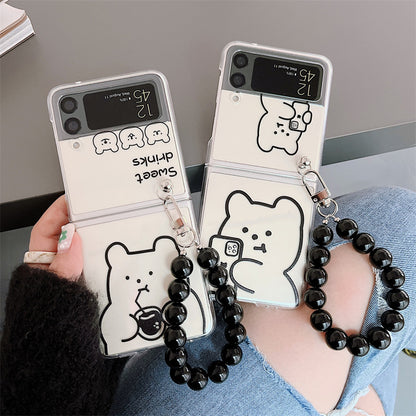 Hard Shell Personality Cartoon Line Bear - Hiccupzz