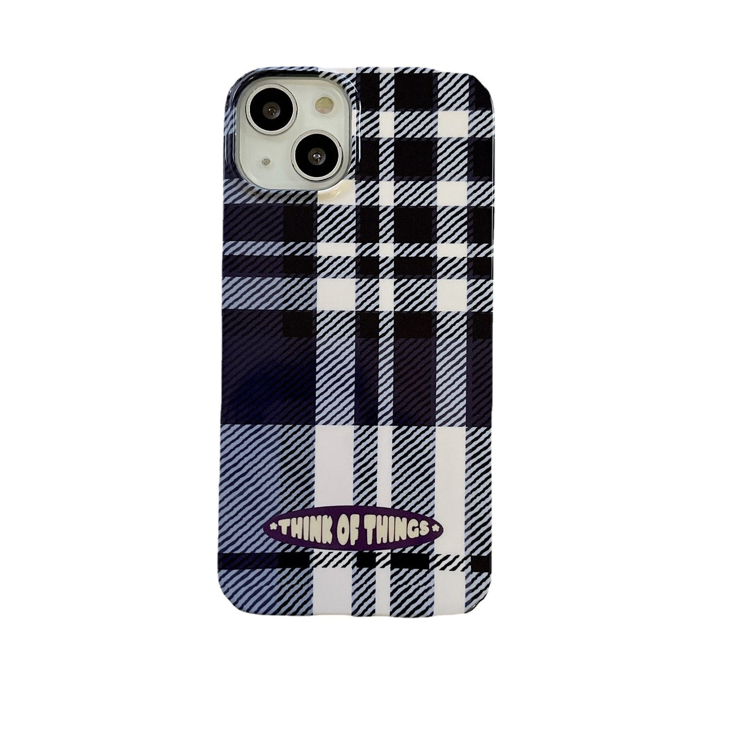 Vintage Blue Checkered Phone Case Protector