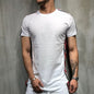 Paneled striped round neck short sleeve T-shirt - Hiccupzz