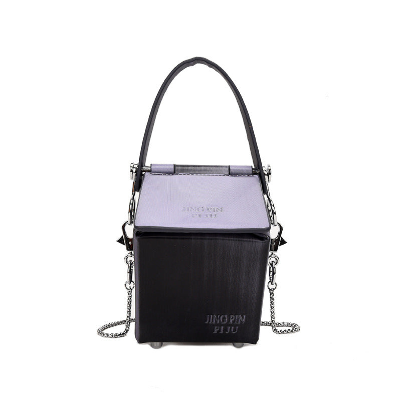 Trend Laser Box Bag Chain Shoulder Slung