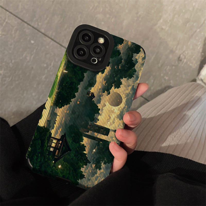 Retro Style Art Forest Scenery Phone Case