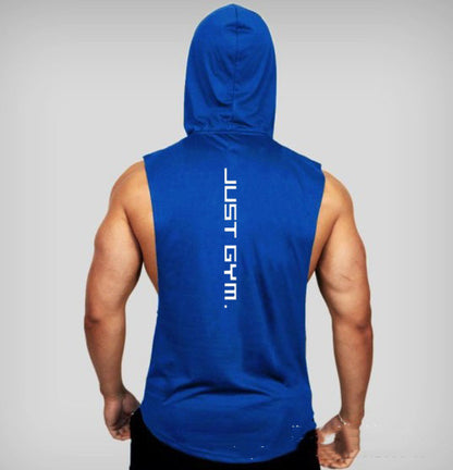 Fitness Vest Men Hooded Loose Clothes - Hiccupzz