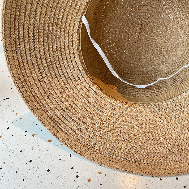 Grass Hat Girl Summer Beach French