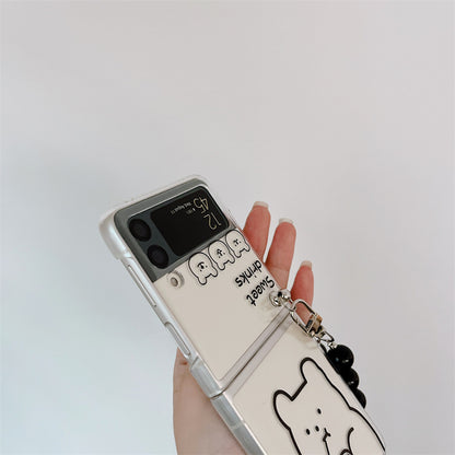Hard Shell Personality Cartoon Line Bear - Hiccupzz