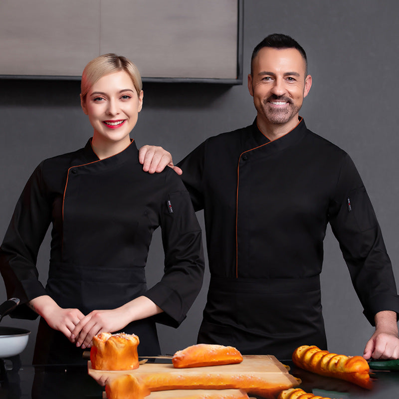 Long Sleeve Chef's Elastic Working Clothes