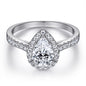 Zircon Set Ring V-shaped Row Ring Simulation Diamond - Hiccupzz