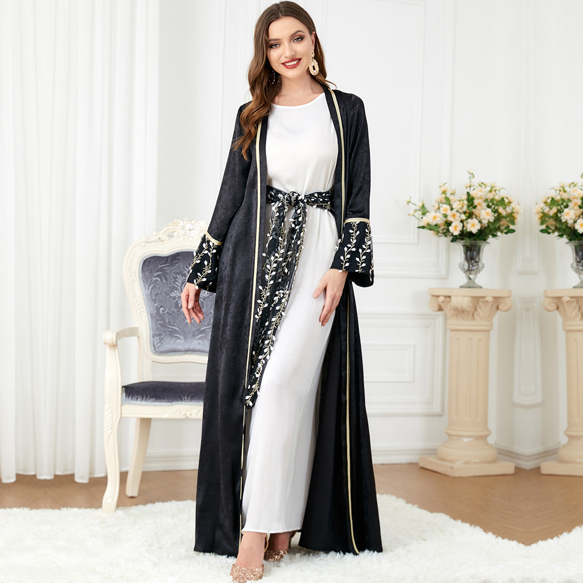 Women's Suit Two-piece Middle Eastern Long-sleeved Dress For Women - Hiccupzz