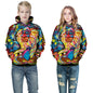 Digital Printed Children's Hooded Sweater For Kids - Hiccupzz