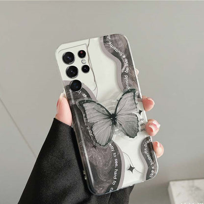 With Bracket Ten Net Red Personality Creative Anti-fall Transparent Silicone Soft Shell - Hiccupzz