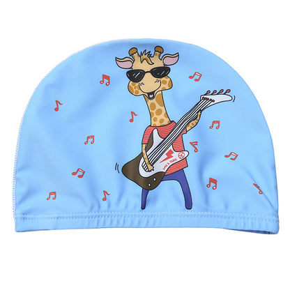 Children's Swimming Hat Printed Cartoon Comfortable Swimming Cloth Hat - Hiccupzz