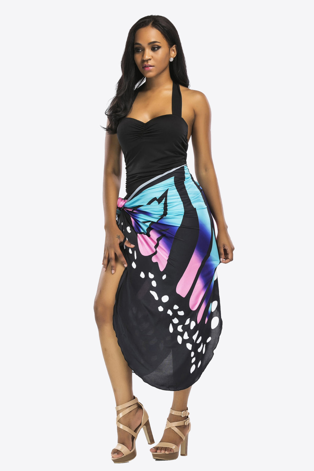 Butterfly Spaghetti Strap Cover Up - Hiccupzz