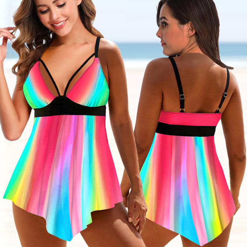 Women's Fashion Casual Print Swimsuit Dress