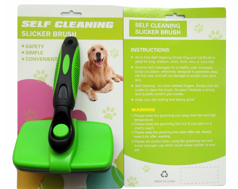 Pet Self Cleaning Slicker Brush - Hiccupzz