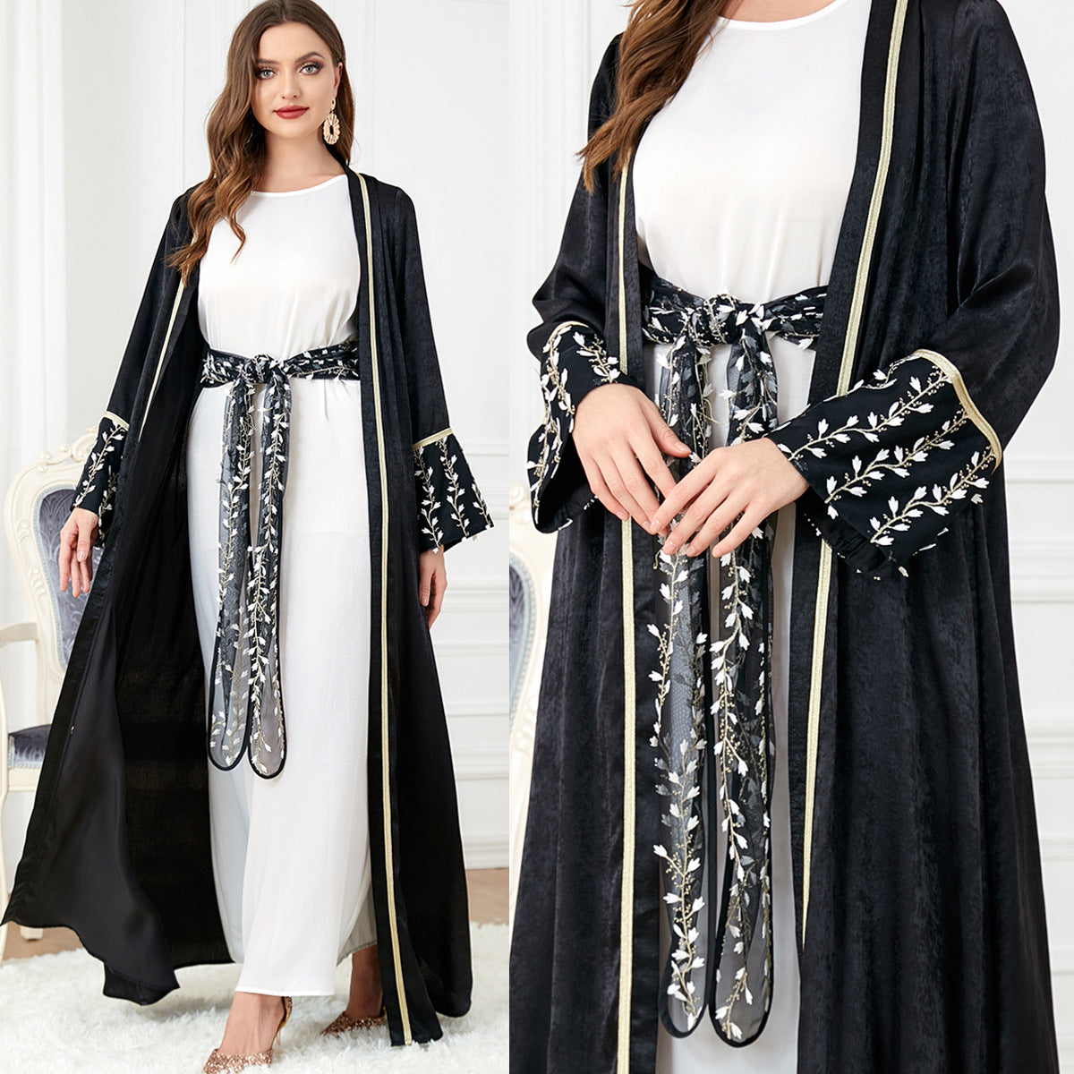 Women's Suit Two-piece Middle Eastern Long-sleeved Dress For Women - Hiccupzz