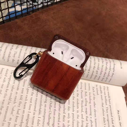 Compatible with Apple, Compatible with Apple , Solid wood bluetooth earphone case - Hiccupzz