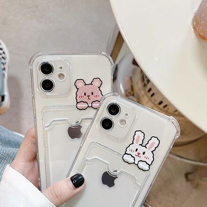 Bear Transparent Shell Mobile Phone Case - Hiccupzz