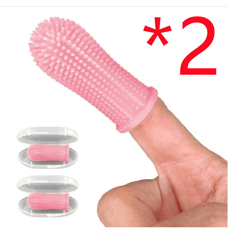 Pet Fingertip Cleaning Silicone Toothbrush - Hiccupzz