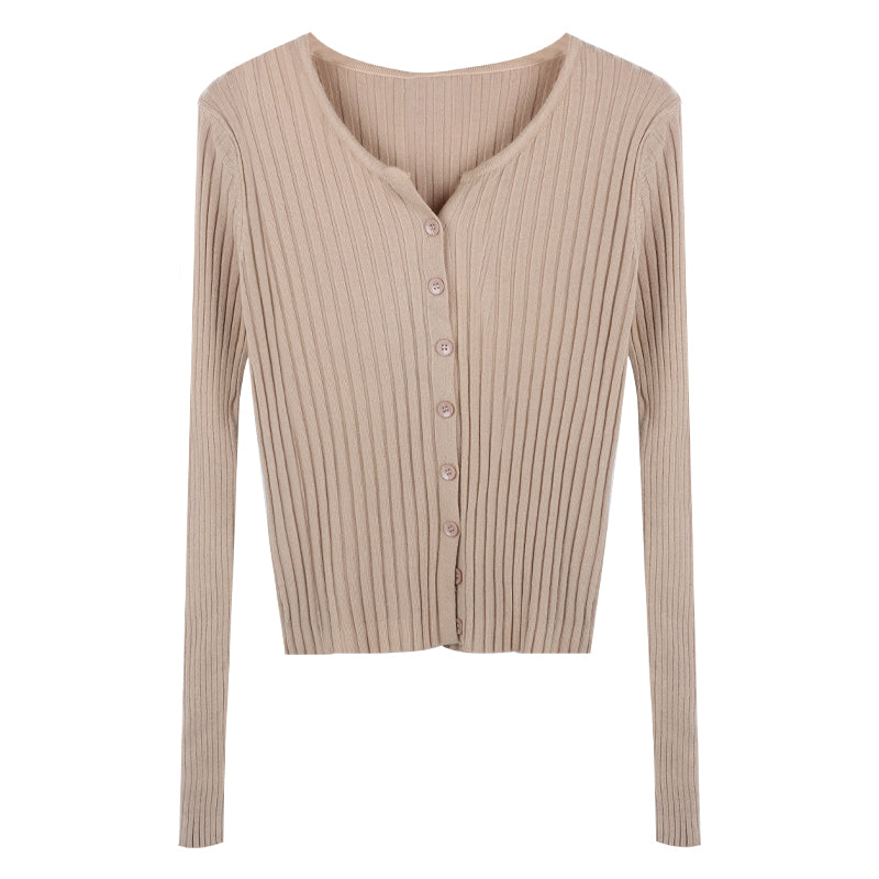 Slim Thin Sweater Cardigan Coat Woman