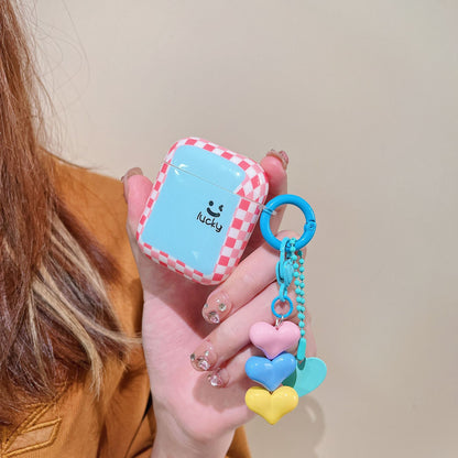 Grid Protective Case Silicone Earphone Shell Pendant - Hiccupzz
