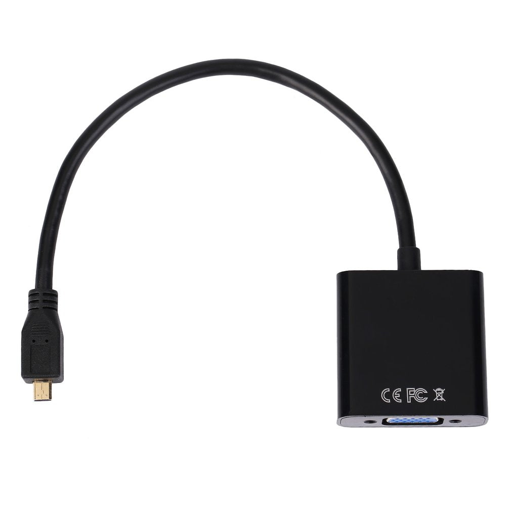 Micro HDMI 轉 VGA 轉接器電纜平板電腦到電腦 Micro HDMI 轉 VGA 高畫質電纜 1080P