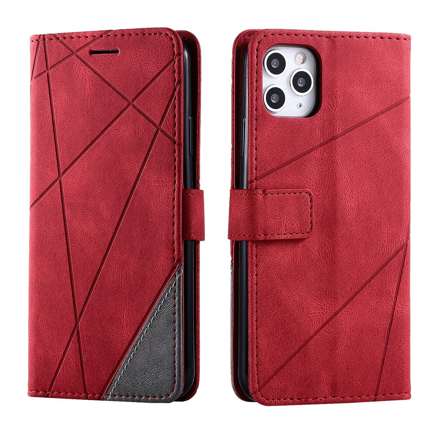 Clamshell Leather Cover Skin Sense Anti-fall Mobile Phone Case - Hiccupzz