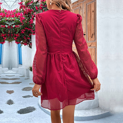 Women's Elegant Slim Mid-length Dress Hot Girl Sexy Dress - Hiccupzz