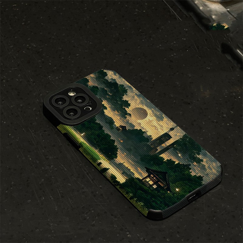 Retro Style Art Forest Scenery Phone Case