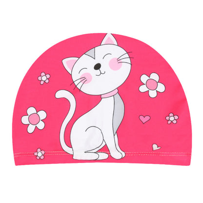 Children's Swimming Hat Printed Cartoon Comfortable Swimming Cloth Hat - Hiccupzz