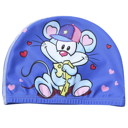 Children's Swimming Hat Printed Cartoon Comfortable Swimming Cloth Hat - Hiccupzz