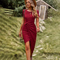 Spring And Summer High Elastic Casual Knitted Dress - Hiccupzz