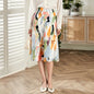 Ladies' Painted And Printed High Waist Slimming Skirt - Hiccupzz