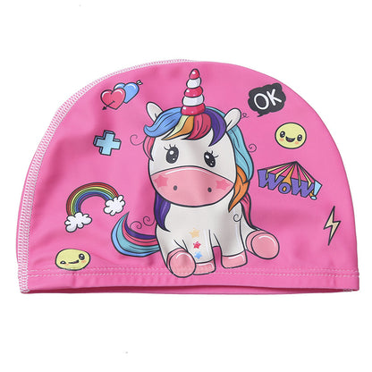 Children's Swimming Hat Printed Cartoon Comfortable Swimming Cloth Hat - Hiccupzz